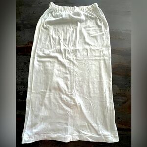 🤍👗BOWMAN TRADING CO White Knit Tube Maxi Skirt NEW